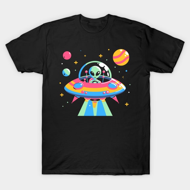 Cute Alien T-Shirt by Yopi